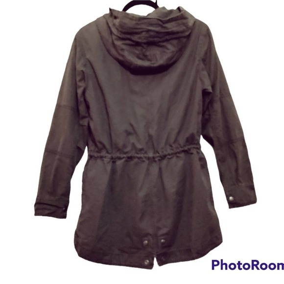 Gap winter coat women's size small military green removable inside vest lining - Picture 2 of 11